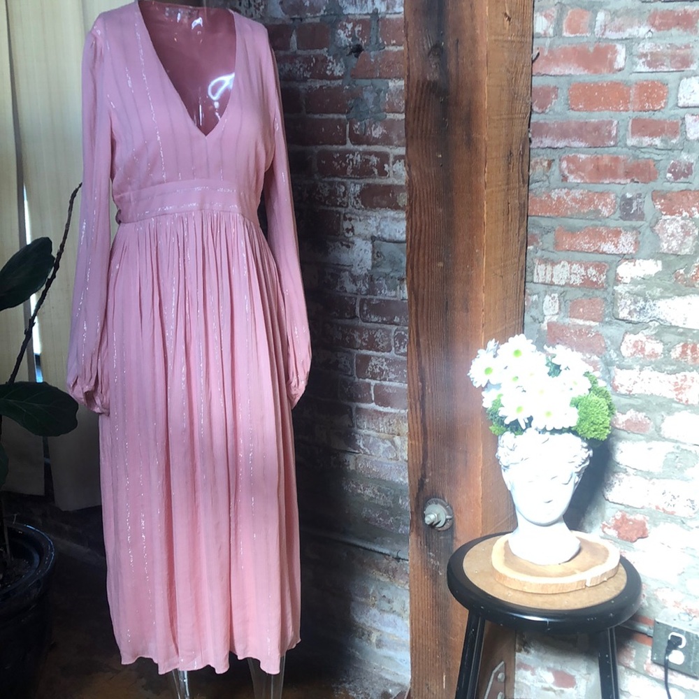Cotton boho midi 70’s inspired dress